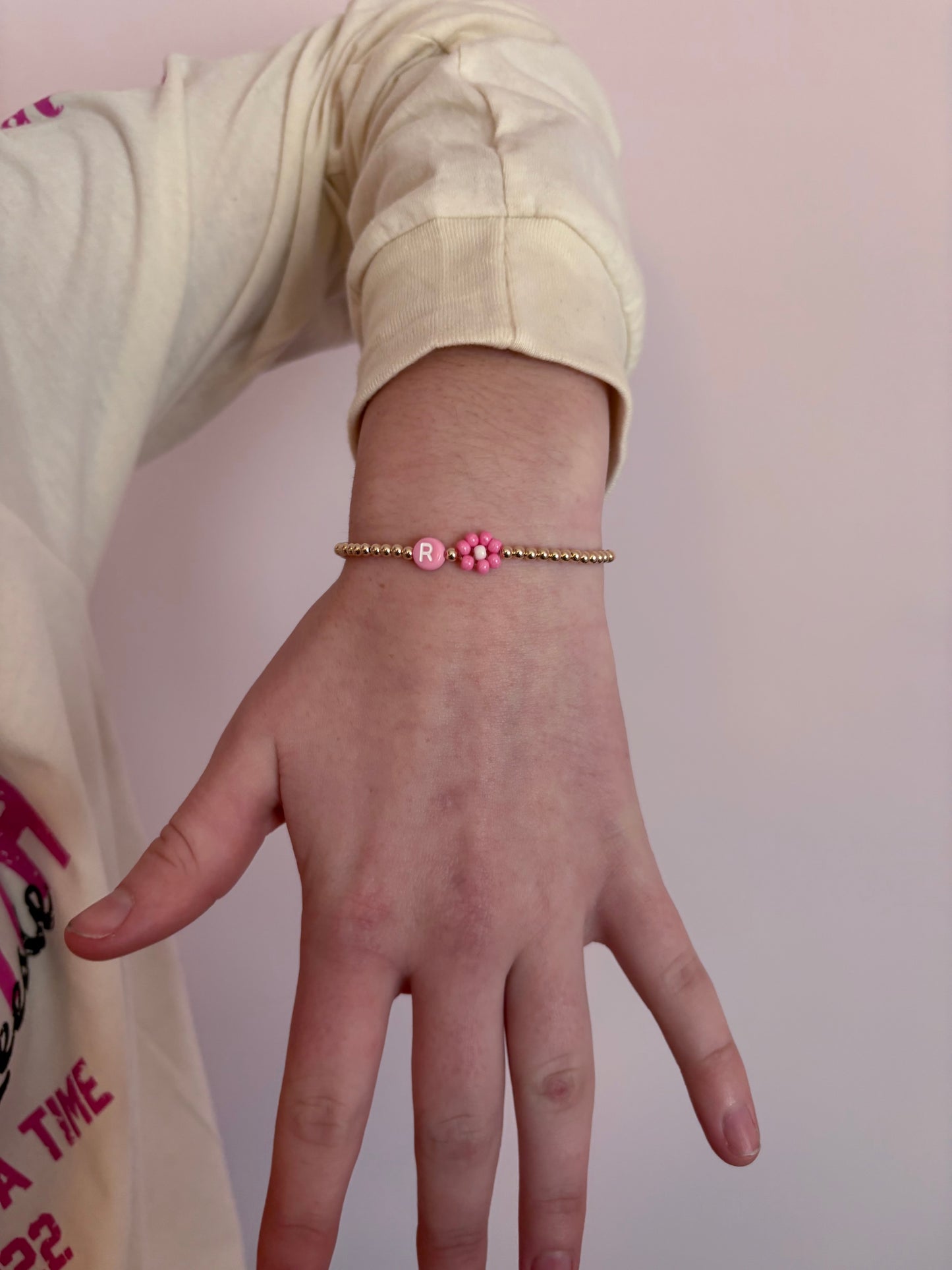 Reesie Bracelet | R + Flower