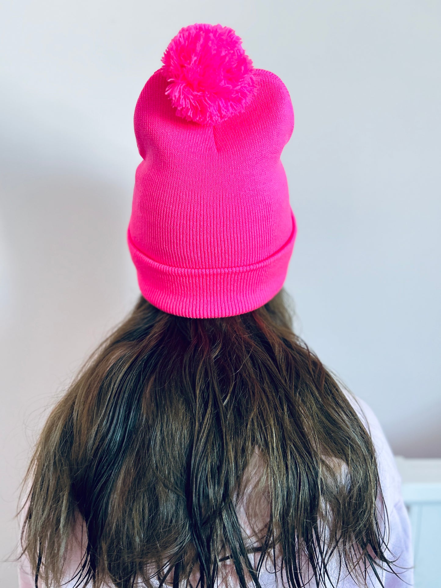 Reesie Hot Pink Pom Pom Touque | Gender Free