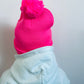 Reesie Hot Pink Pom Pom Touque | Gender Free