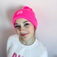 Reesie Hot Pink Pom Pom Touque | Gender Free