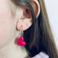 Reesie Earrings | Heart Hoops